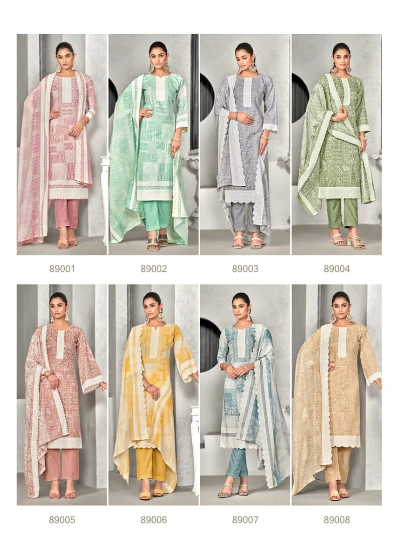 Vardan Ethnic Adhira Vol 7 Pure Cottan Wholesale Cottan Summer Collection Catalog — Wholesale Salwar Suits, MPA wholesale from Surat — view 9